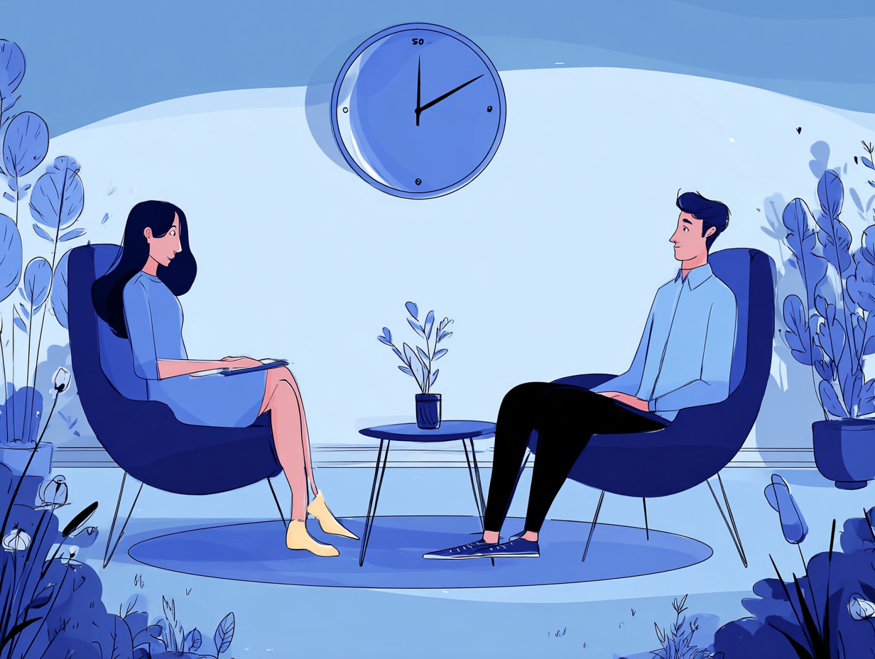 Cuánto dura una sesión con un psicólogo: qué esperar y por qué importa — dibujo 2