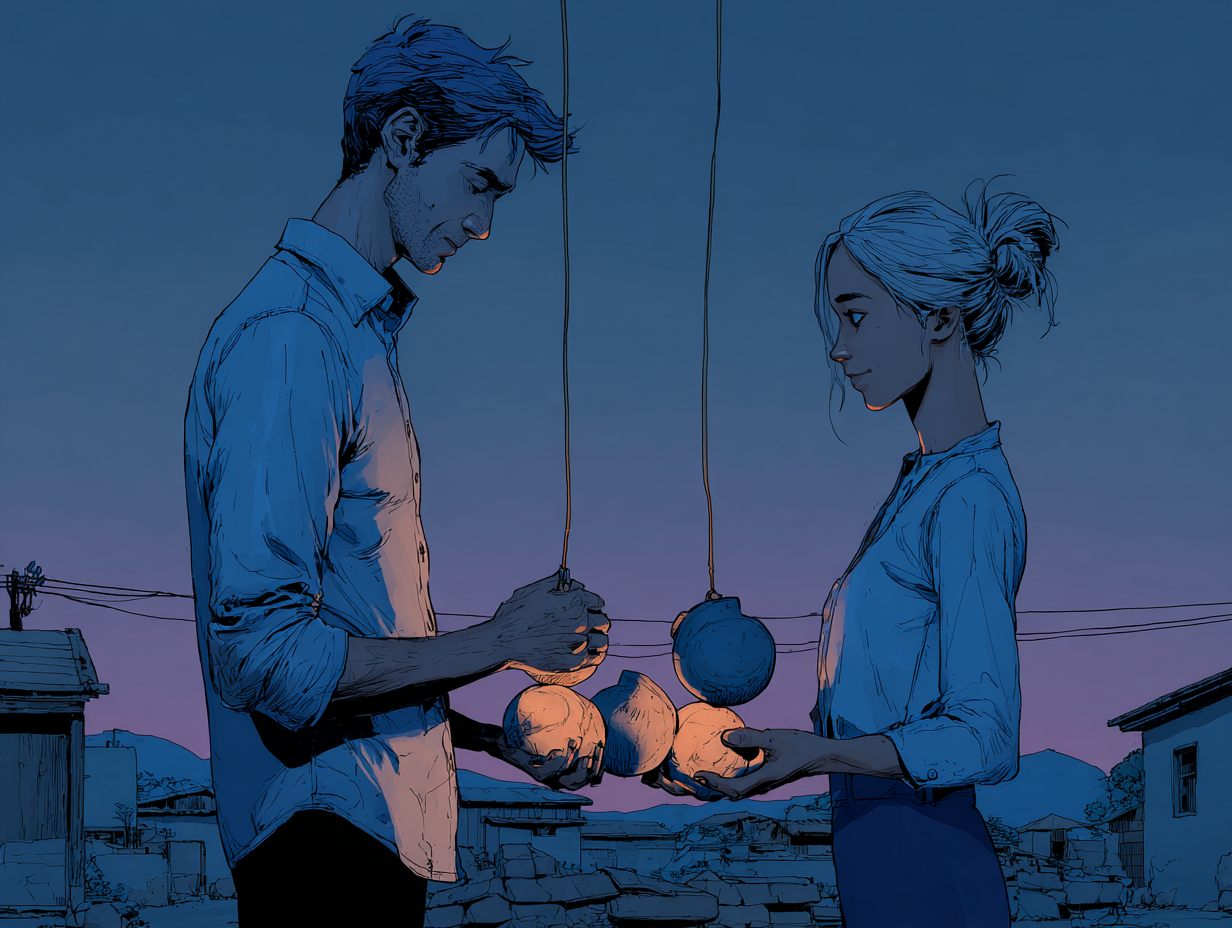 Exceso de responsabilidad en la pareja: señales de que estás cargando con demasiado — dibujo 2 Exceso de responsabilidad en la pareja: señales de que estás cargando con demasiado — dibujo 2