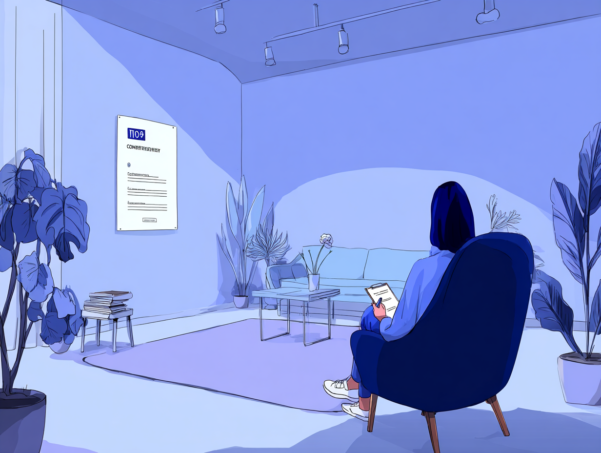 Cómo iniciar una consulta privada como psicólogo: pasos, ética y preparación emocional — dibujo 3