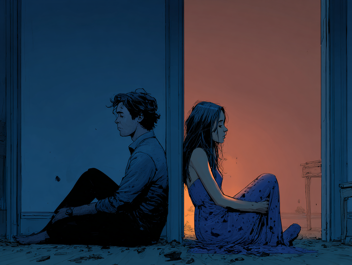 Marido emocionalmente no disponible: señales, causas y qué hacer — dibujo 3 Marido emocionalmente no disponible: señales, causas y qué hacer — dibujo 3