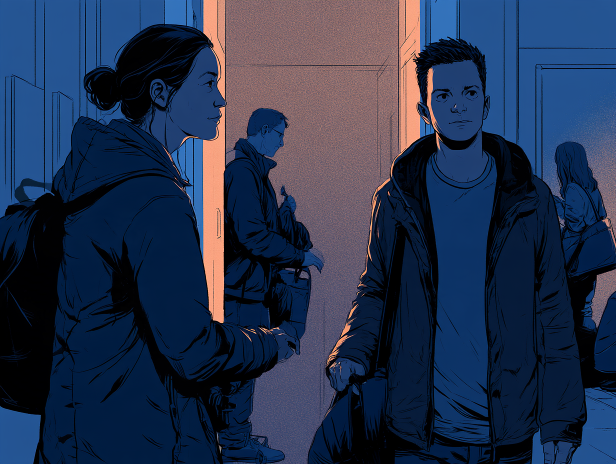 Cómo separarte de tu pareja si seguís viviendo juntos: límites, comunicación y próximos pasos — dibujo 2