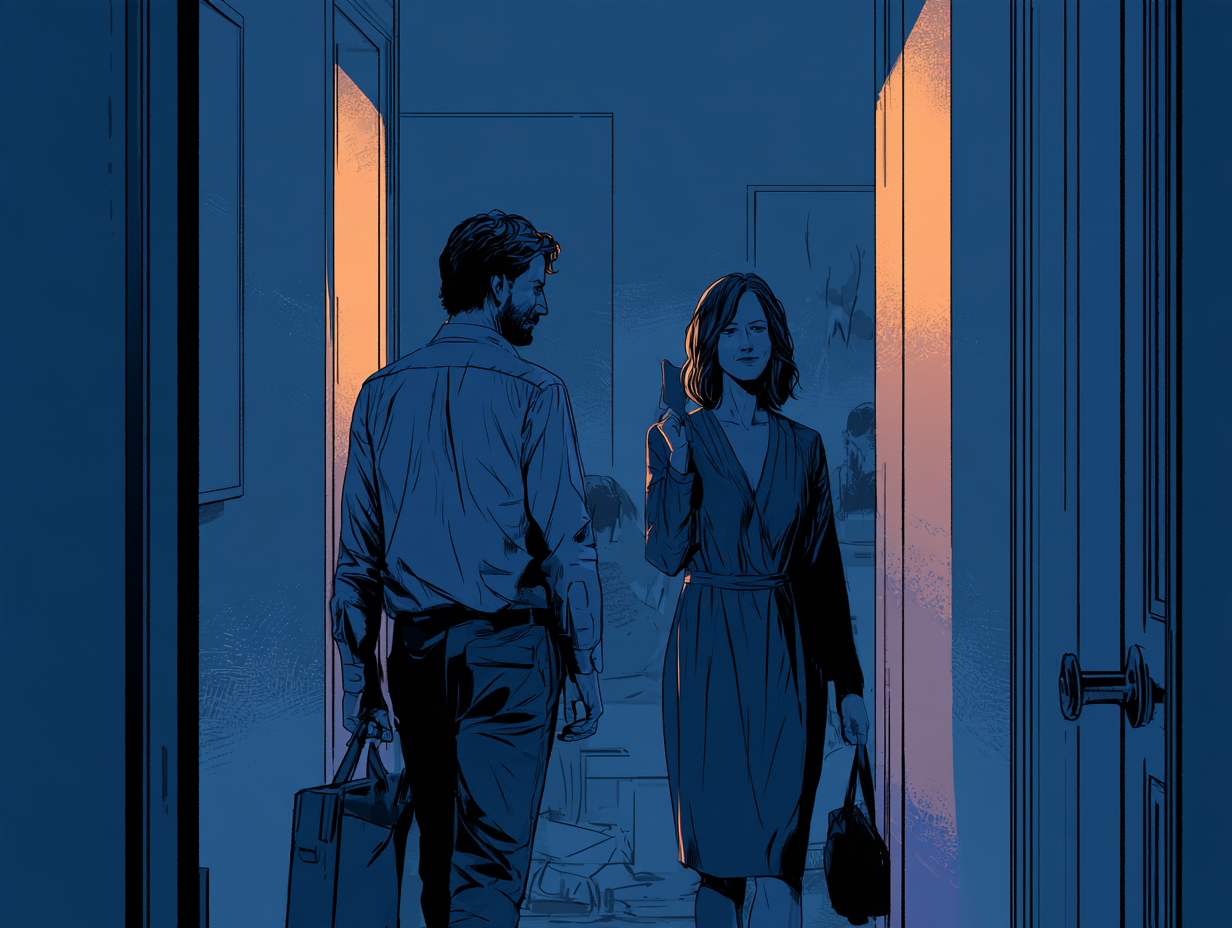 Cómo separarte de tu pareja si seguís viviendo juntos: límites, comunicación y próximos pasos — dibujo 3