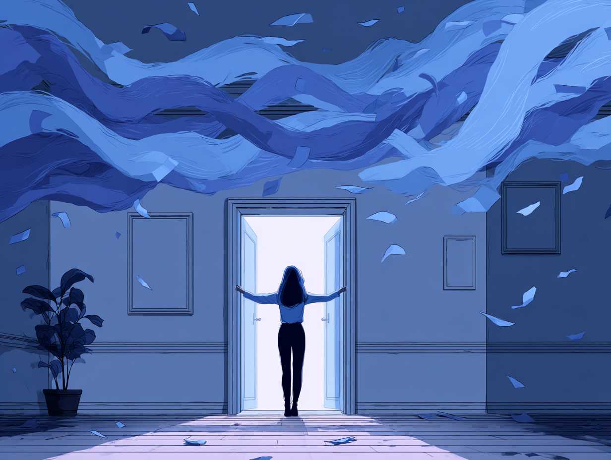 Síndrome de la esposa que se va: señales, causas y qué significa realmente — dibujo 3