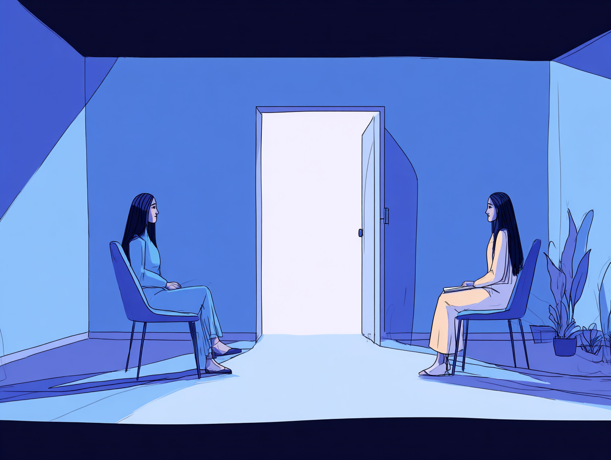 Qué preguntas hacerle a un psicólogo (y cómo sentirte seguro al hacerlo) — dibujo 2