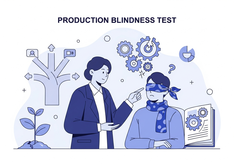 Test for occupational blindness