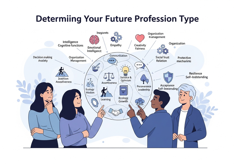 Test para determinar el tipo de profesión futura