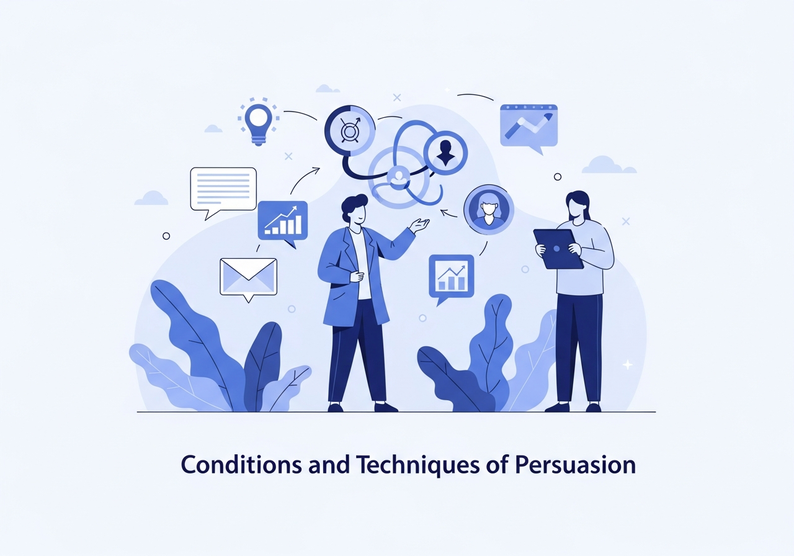 Test condiciones y técnicas de persuasión