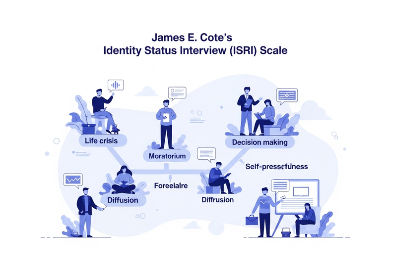 Test escala para la determinación de la etapa de identidad de J. Kote, ISRI