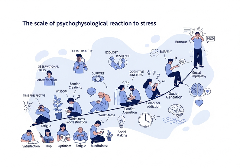 Test escala de evaluación de la reacción psicofisiológica al estrés