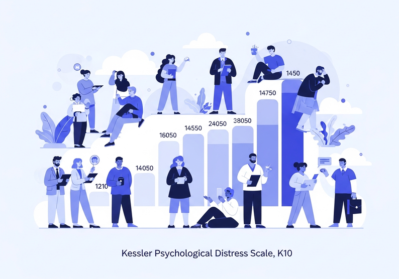 Kessler Psychological Distress Scale, K10 Test