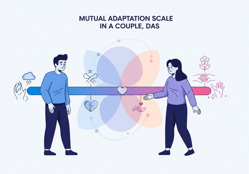 Test escala de Adaptación Mutua en la Pareja, DAS
