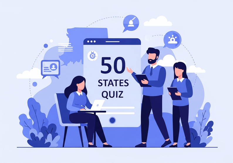 Test cuestionario de los 50 estados