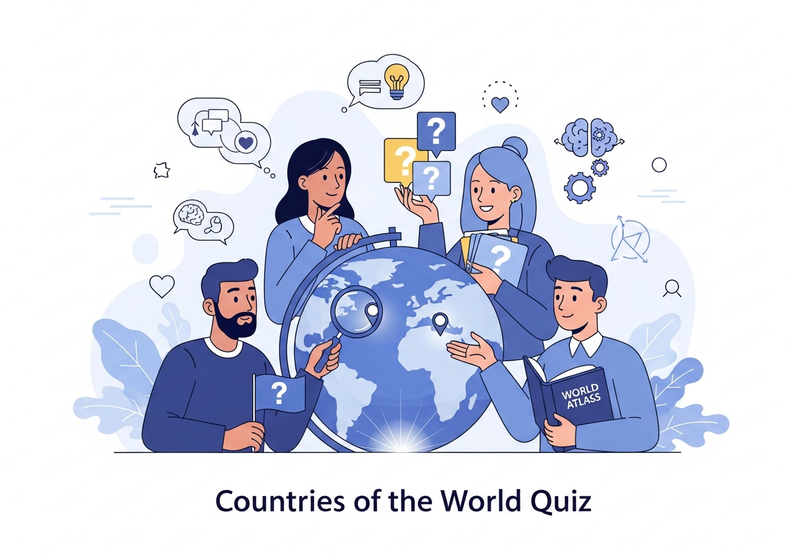 Test cuestionario sobre los países del mundo