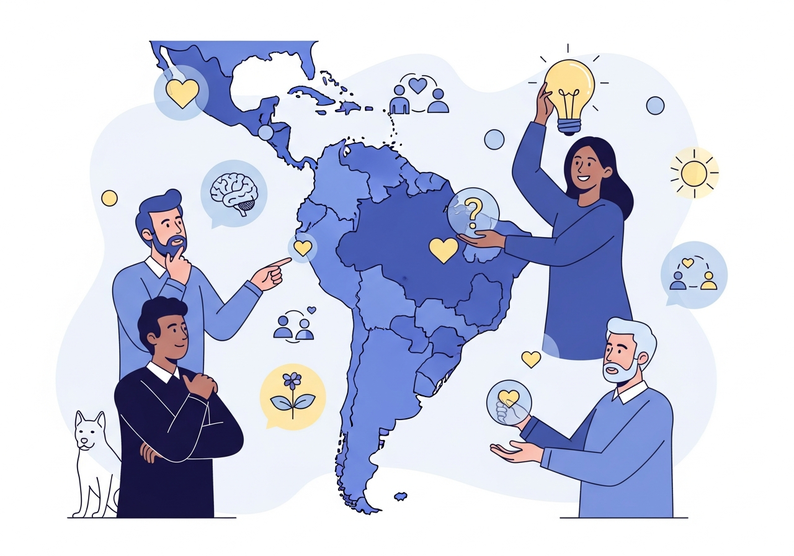 Test cuestionario sobre el mapa de América del Sur