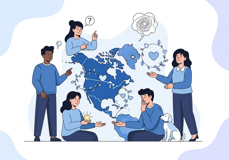 Test cuestionario sobre el mapa de América del Norte