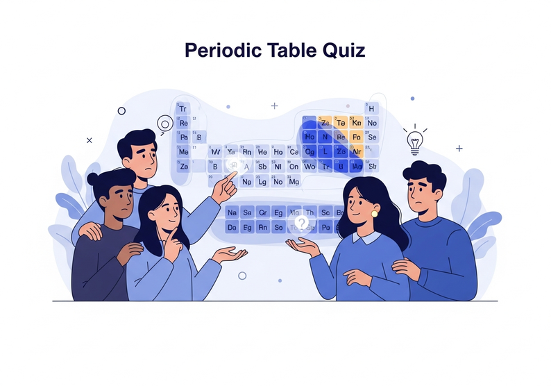 Test cuestionario sobre la tabla periódica