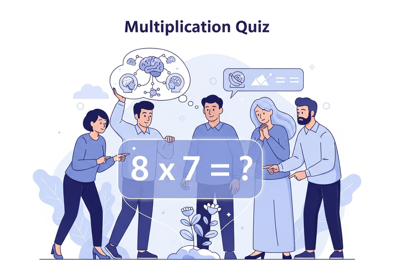 Test cuestionario de multiplicación