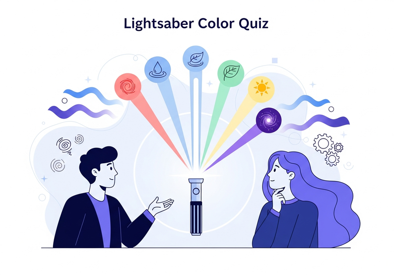 Test quiz del color del sable de luz
