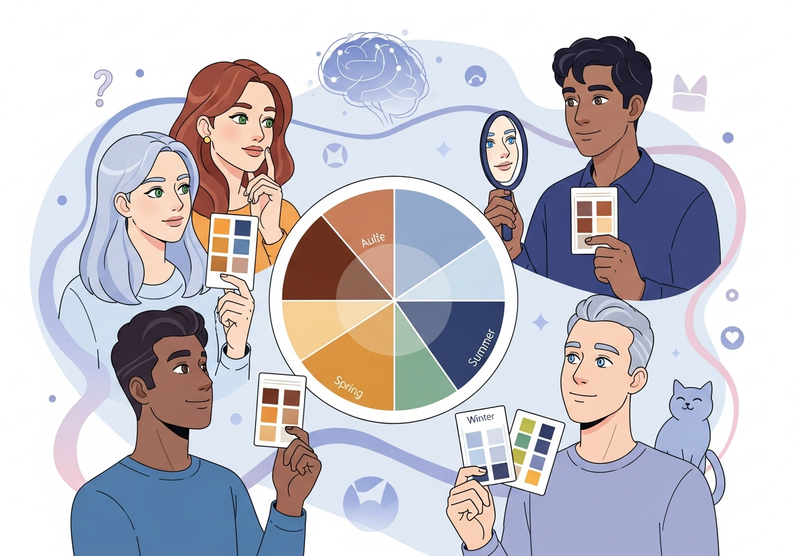 Test quiz de color de cabello: prueba de paleta estacional