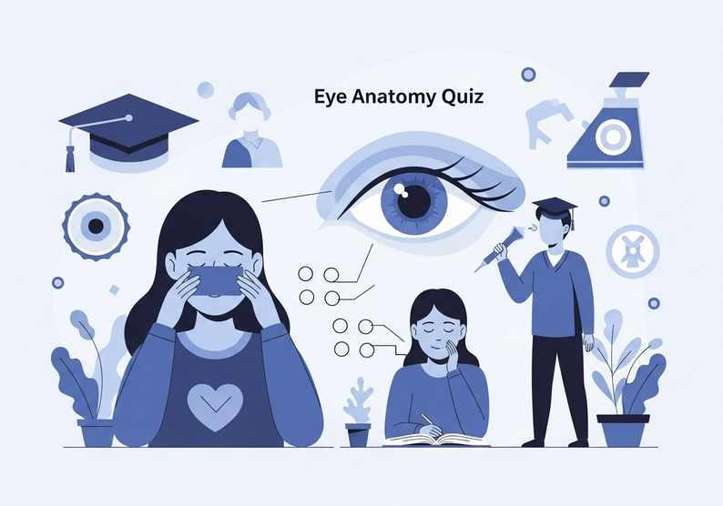 Test cuestionario sobre anatomía del ojo