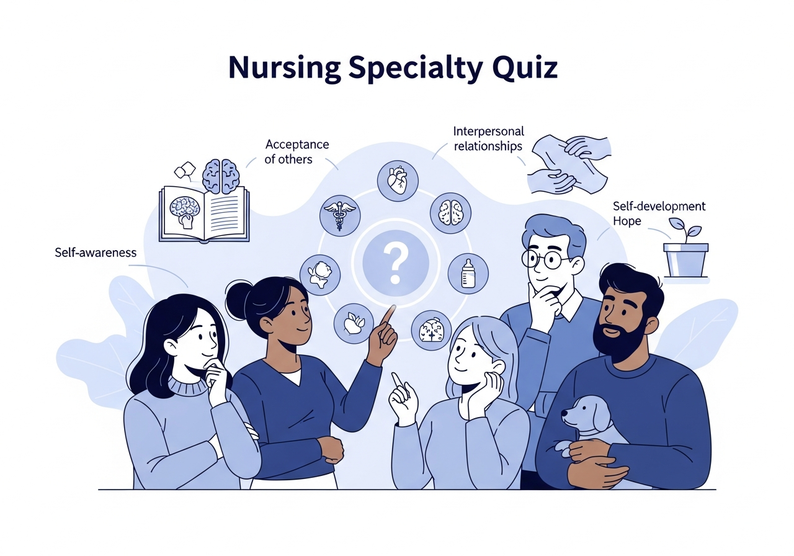 Test cuestionario sobre especialidades de enfermería