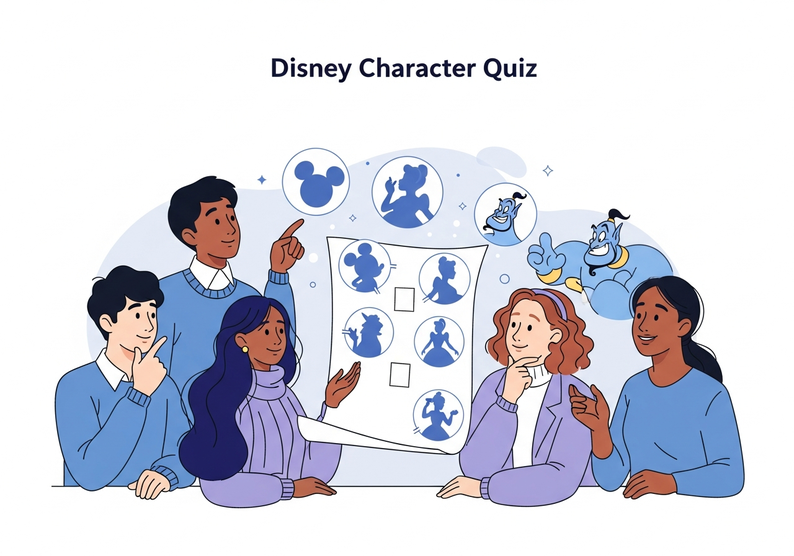 Test quiz de personajes de Disney