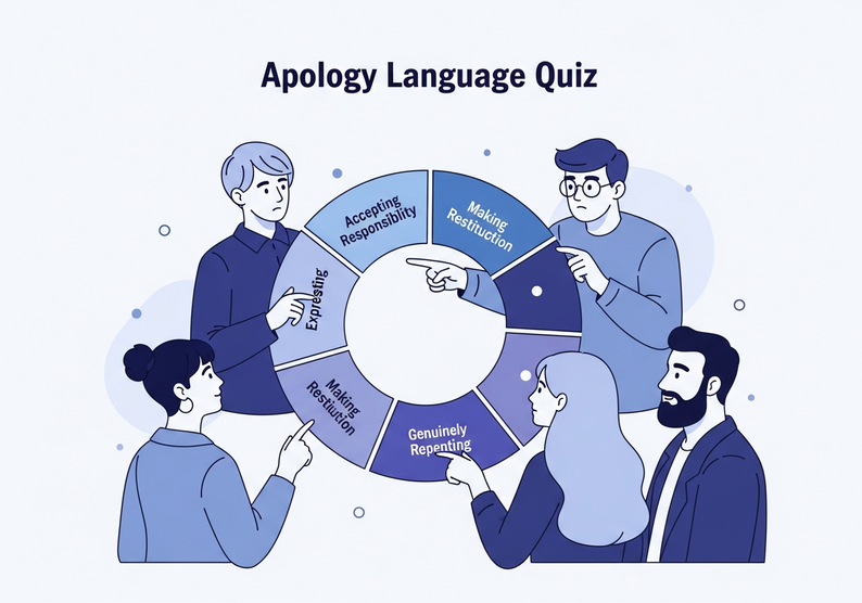 Test cuestionario sobre los lenguajes de la disculpa