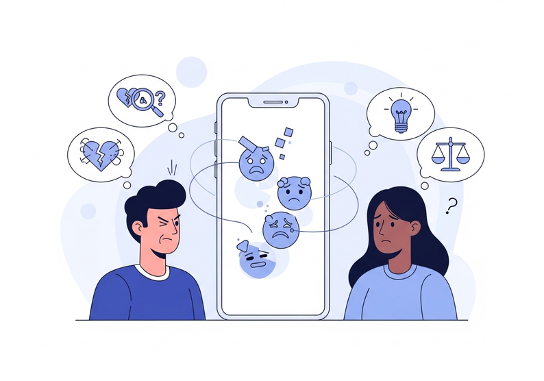 Test distorsiones cognitivas durante la comunicación en internet