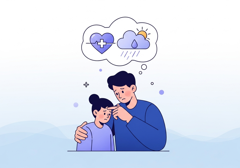 Test método para diagnosticar la relación con la enfermedad del niño, DOBR