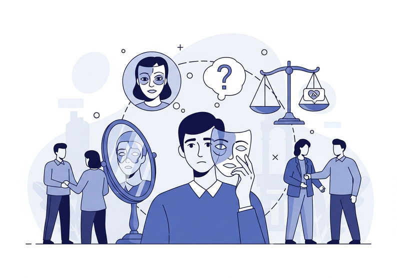 Test cuestionario para determinar la máscara del narcisismo