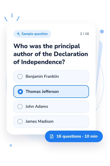 4th of July Quiz: answers to choose from 4th of July Quiz: sample question card