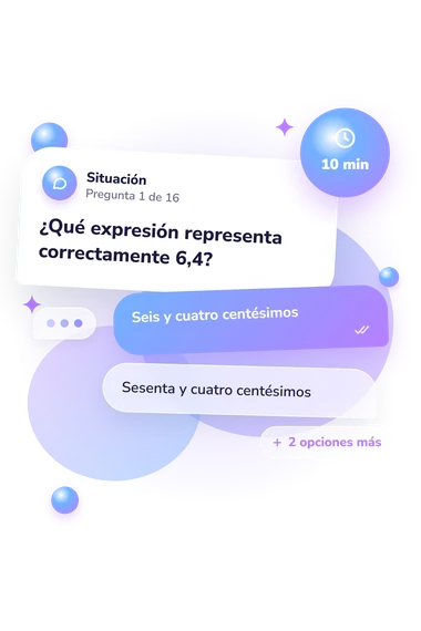 Test cuestionario de comprensión 6.4: situación y respuestas
