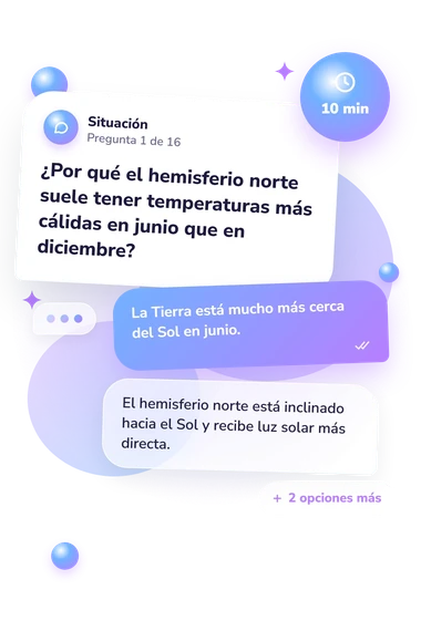 Test cuestionario de Ciencias: situación y respuestas