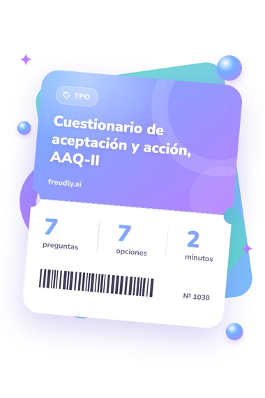 Test cuestionario de aceptación: preguntas, opciones y minutos Test cuestionario de aceptación: billete del test