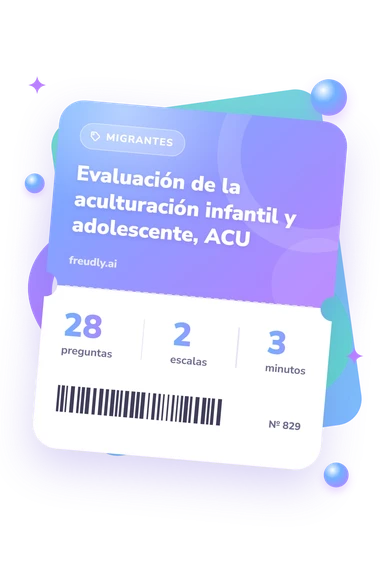 Test evaluación de la aculturación: billete del test