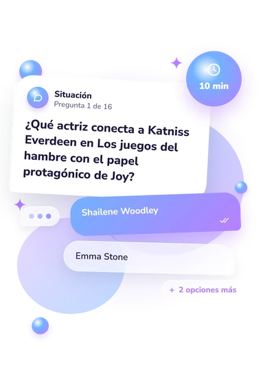 Test cuestionario de actores: qué harías tú Test cuestionario de actores: situación y respuestas