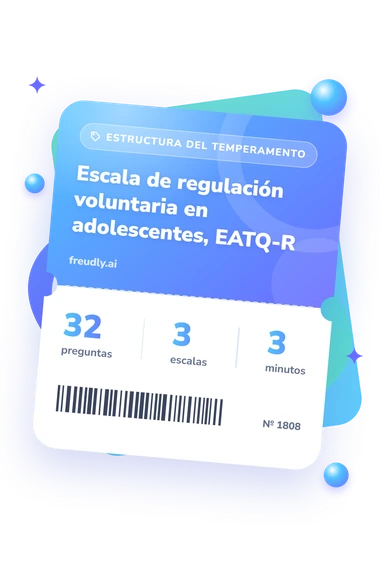 Test escala de regulación: preguntas, escalas y minutos Test escala de regulación voluntaria: billete del test