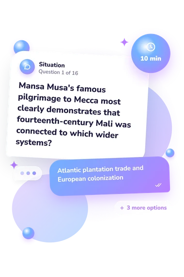 African Civilizations Quiz: what would you do African Civilizations Quiz: situation and reply bubbles