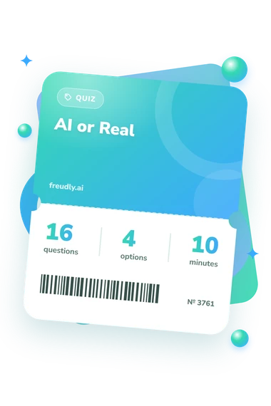 AI or Real Quiz: test ticket with numbers