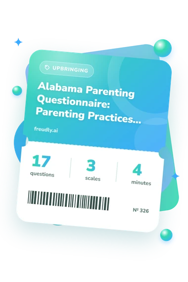 Alabama Parenting Questionnaire: Parenting: test ticket with numbers