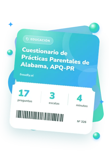 Test cuestionario de Prácticas Parentales: billete del test