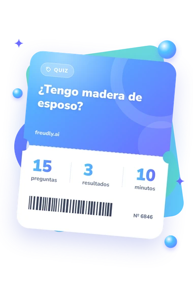 Test cuestionario: ¿Tengo madera: billete del test
