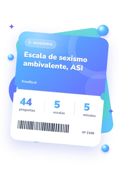 Test escala de sexismo ambivalente: billete del test