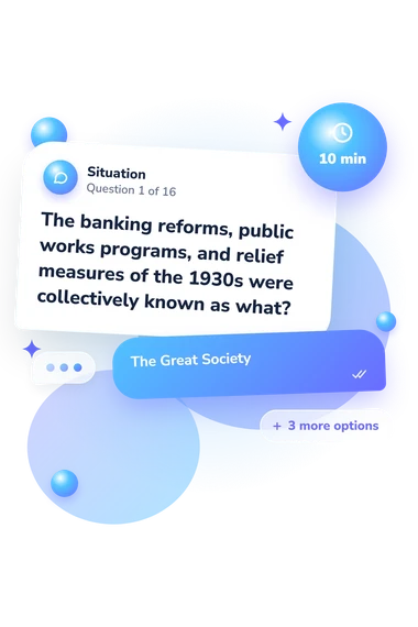 American Quiz: situation and reply bubbles