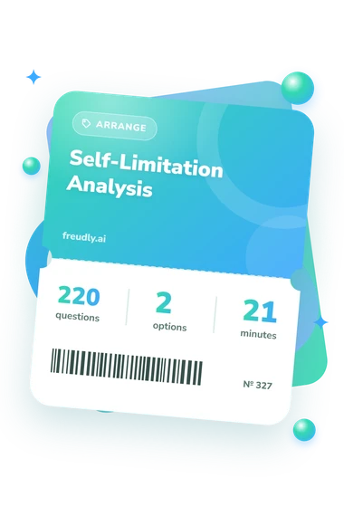 Self-Limitation Analysis Test: questions, options and minutes Self-Limitation Analysis Test: test ticket with numbers