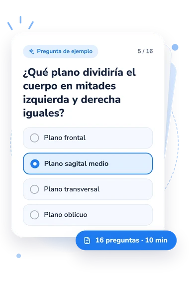 Test cuestionario del capítulo 1: tarjeta con pregunta