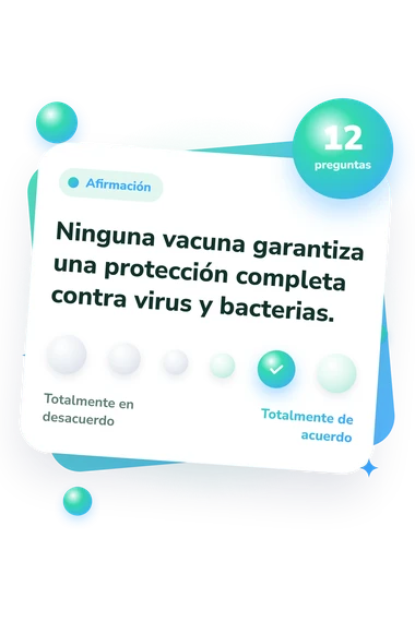Test escala de actitudes: del desacuerdo al acuerdo Test escala de actitudes antivacunas: escala de acuerdo