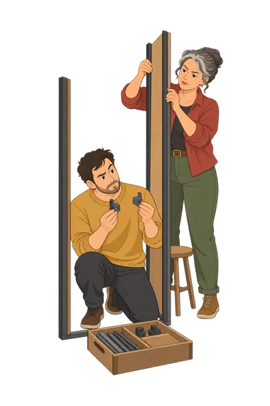 Test cuestionario de aptitudes ilustración