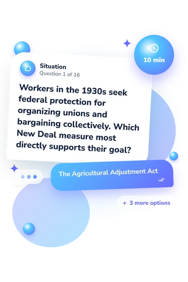 APUSH Quiz: situation and reply bubbles