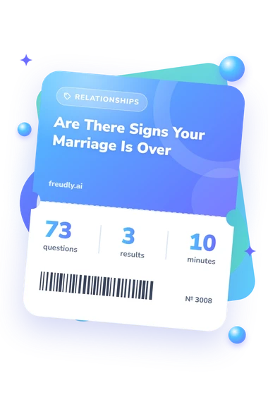 Are There Signs Your: questions, results and minutes Are There Signs Your: test ticket with numbers